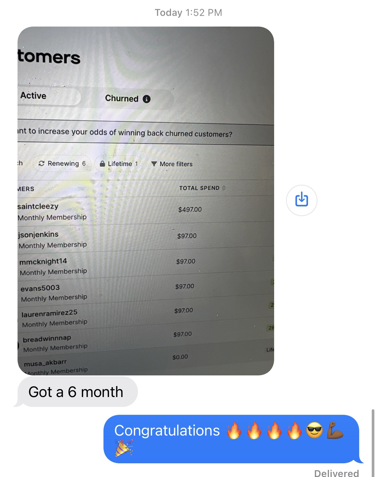 Member success post